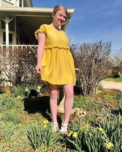 Daffodil Yellow Baby Doll Dress