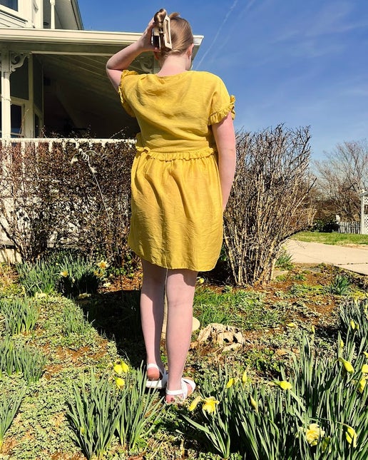 Daffodil Yellow Baby Doll Dress