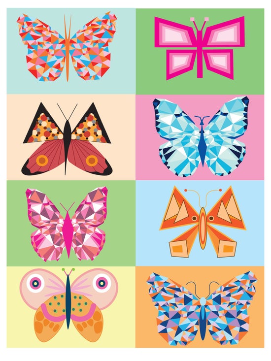 Abstract Butterfly 8x10 Art Print