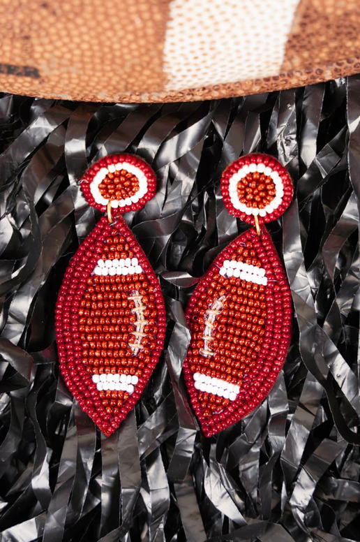 Game Time Football Earrings