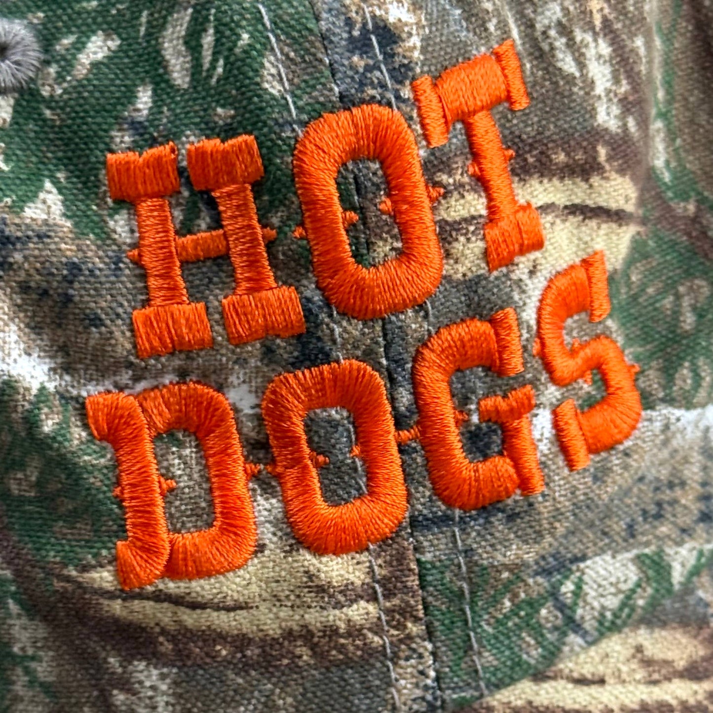 Hot Dogs Camo Baseball Cap