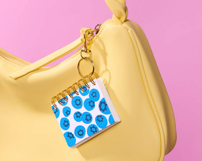 Blueberries Mini Notebook Bag Charm