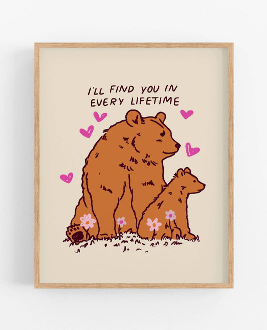 Bear Mates 8x10 Art Print