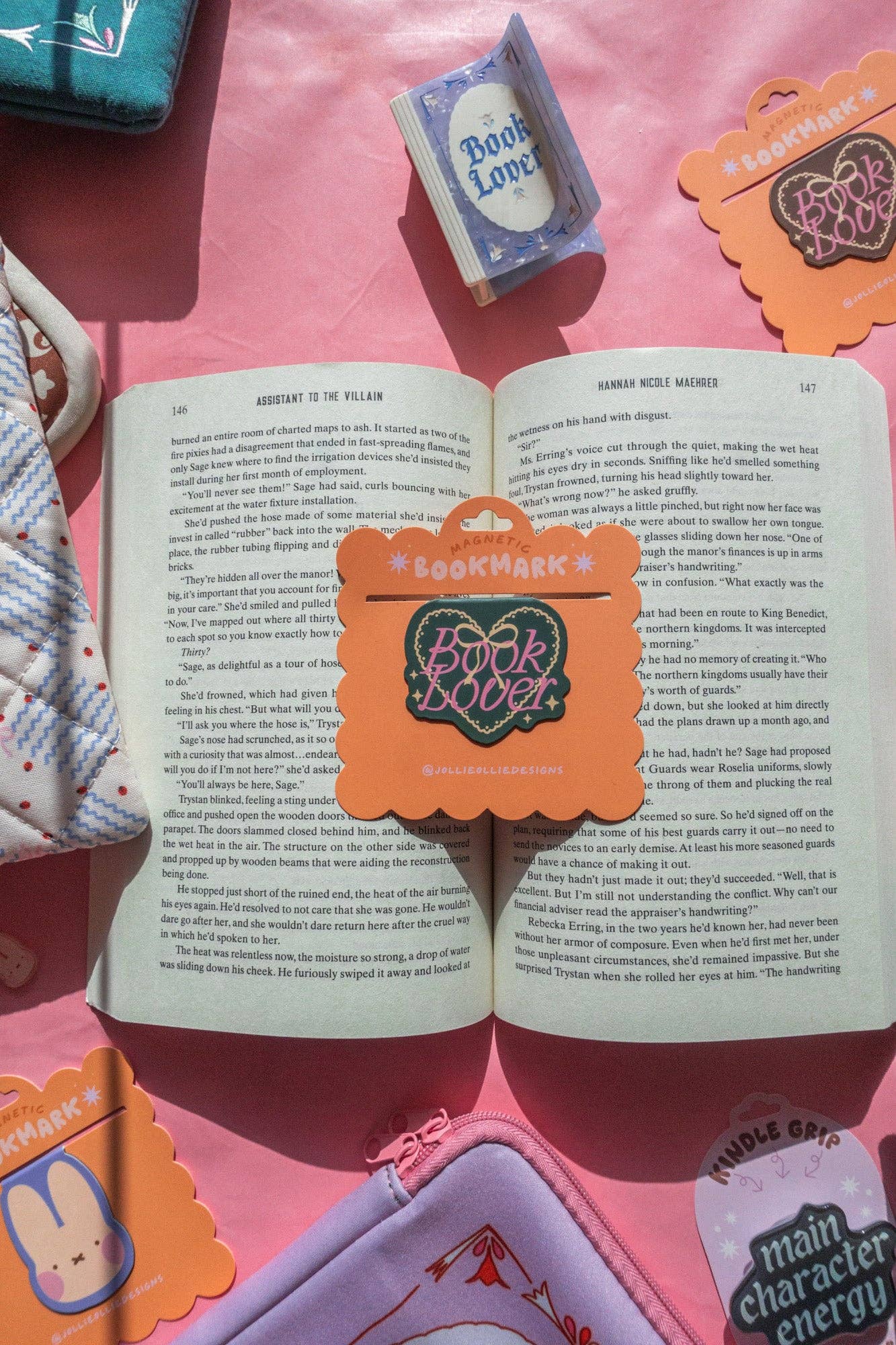 Book Lover Magnetic Bookmark