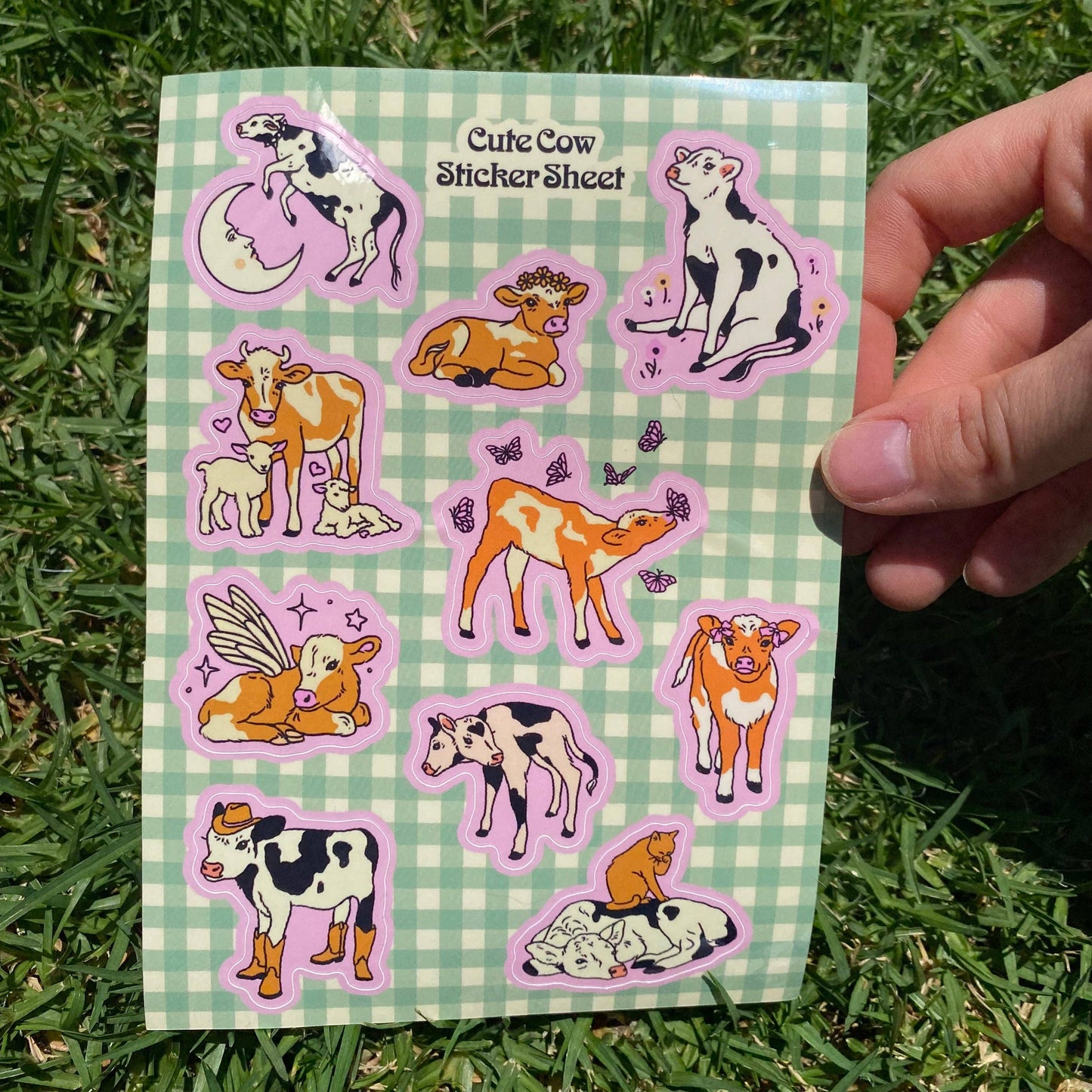 Cutie Cows Sticker Sheet