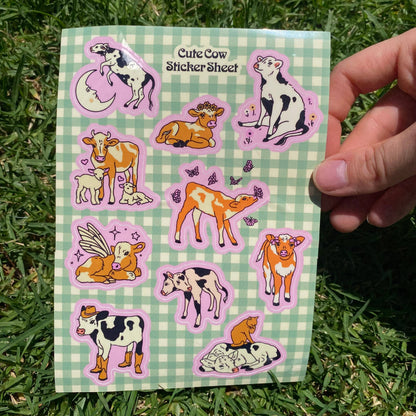 Cutie Cows Sticker Sheet