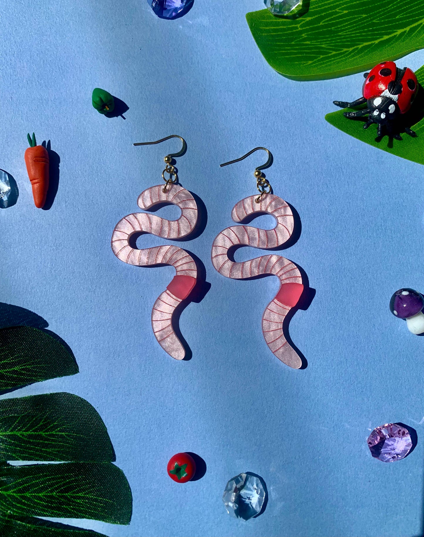 Wiggly Worm Earrings