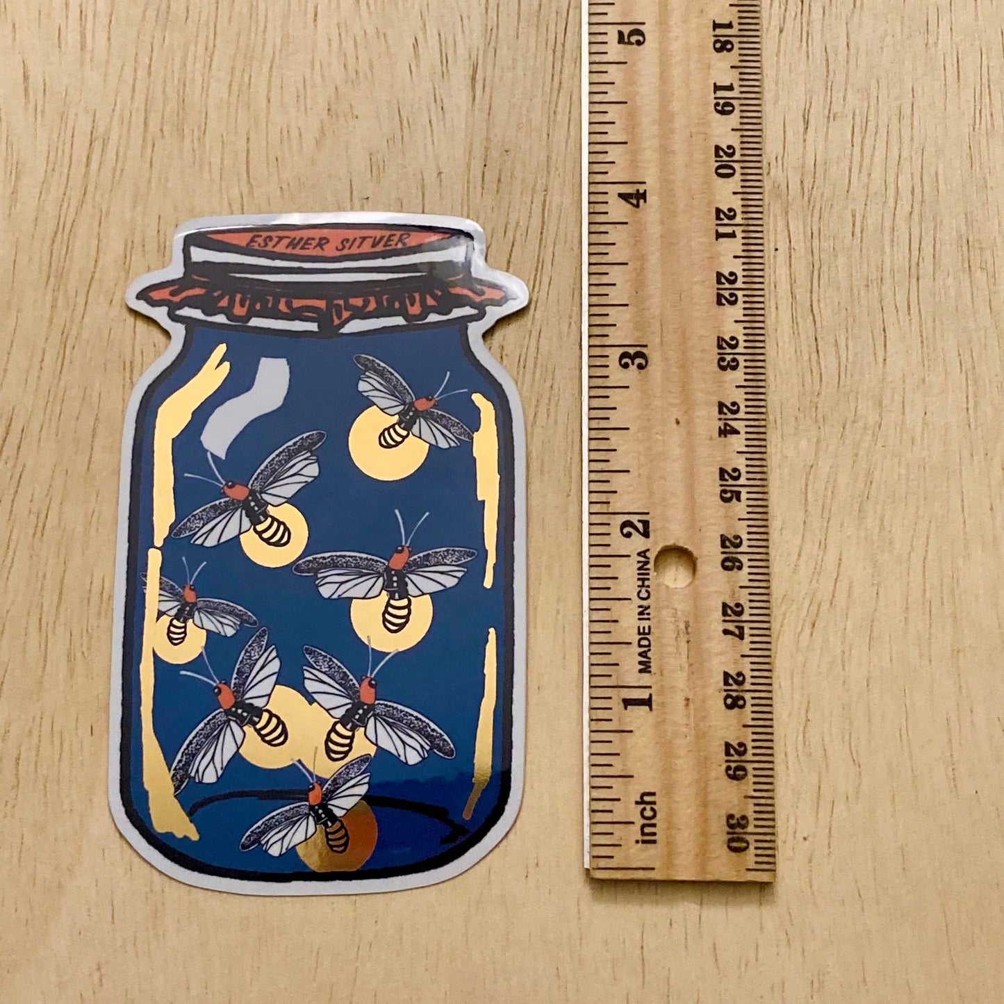 Firefly Jar Metallic Sticker
