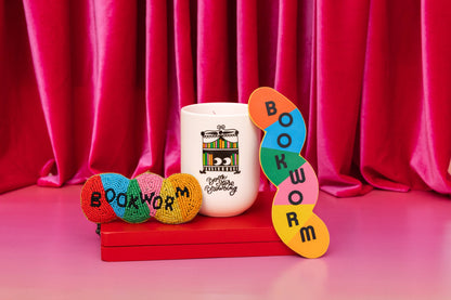 Bookworm Beaded Ornament