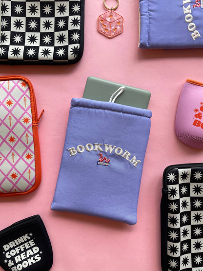 Bookworm Embroidered Book Sleeve
