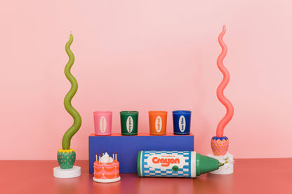 Strawberry Candle Holder Set