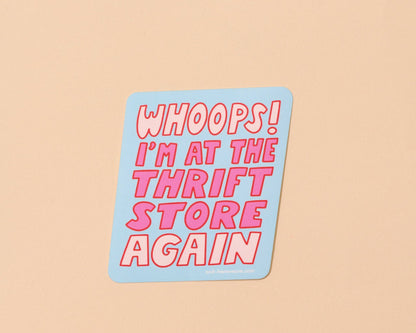 Whoops Thrift Store Sticker