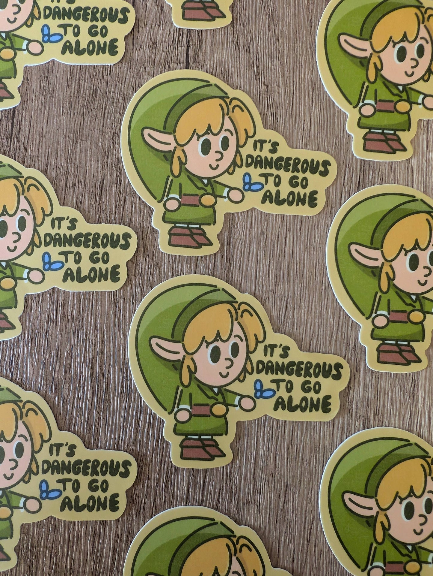 Dangerous Alone Sticker