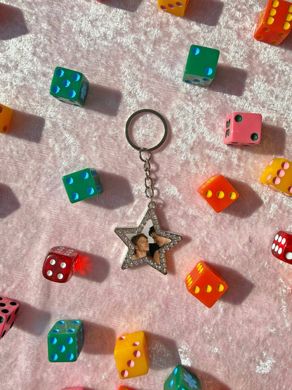 Star Photo Keychain