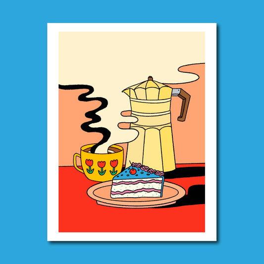 Coffee Still Life 5x7 Art Print