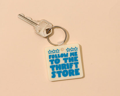 Follow Me to the Thrift Store Keychain