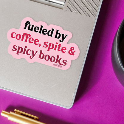 Coffee, Spite & Books Sticker