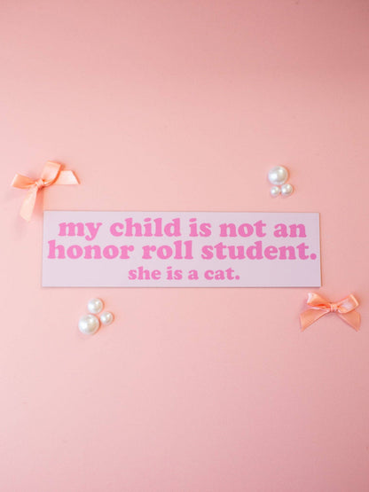She is a Cat Car Magnet