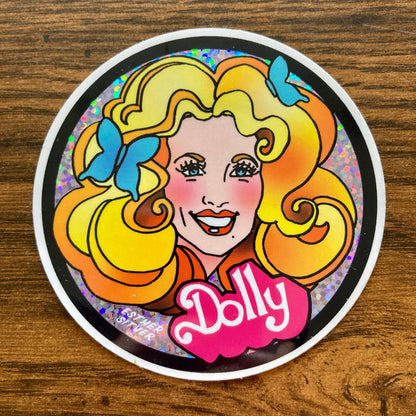 Backwoods Barbie Dolly Glitter Sticker