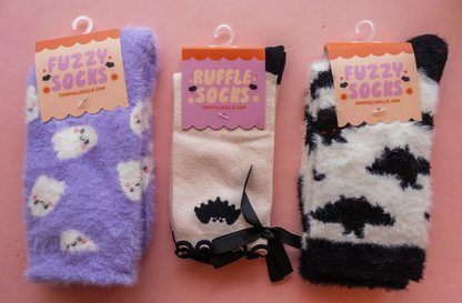 Mothman Fuzzy Socks