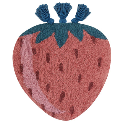Strawberry Tassel Hook Pillow by Jungalow