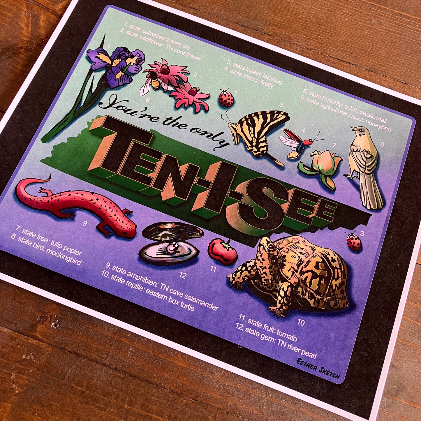 Only Ten I See Tennessee Print
