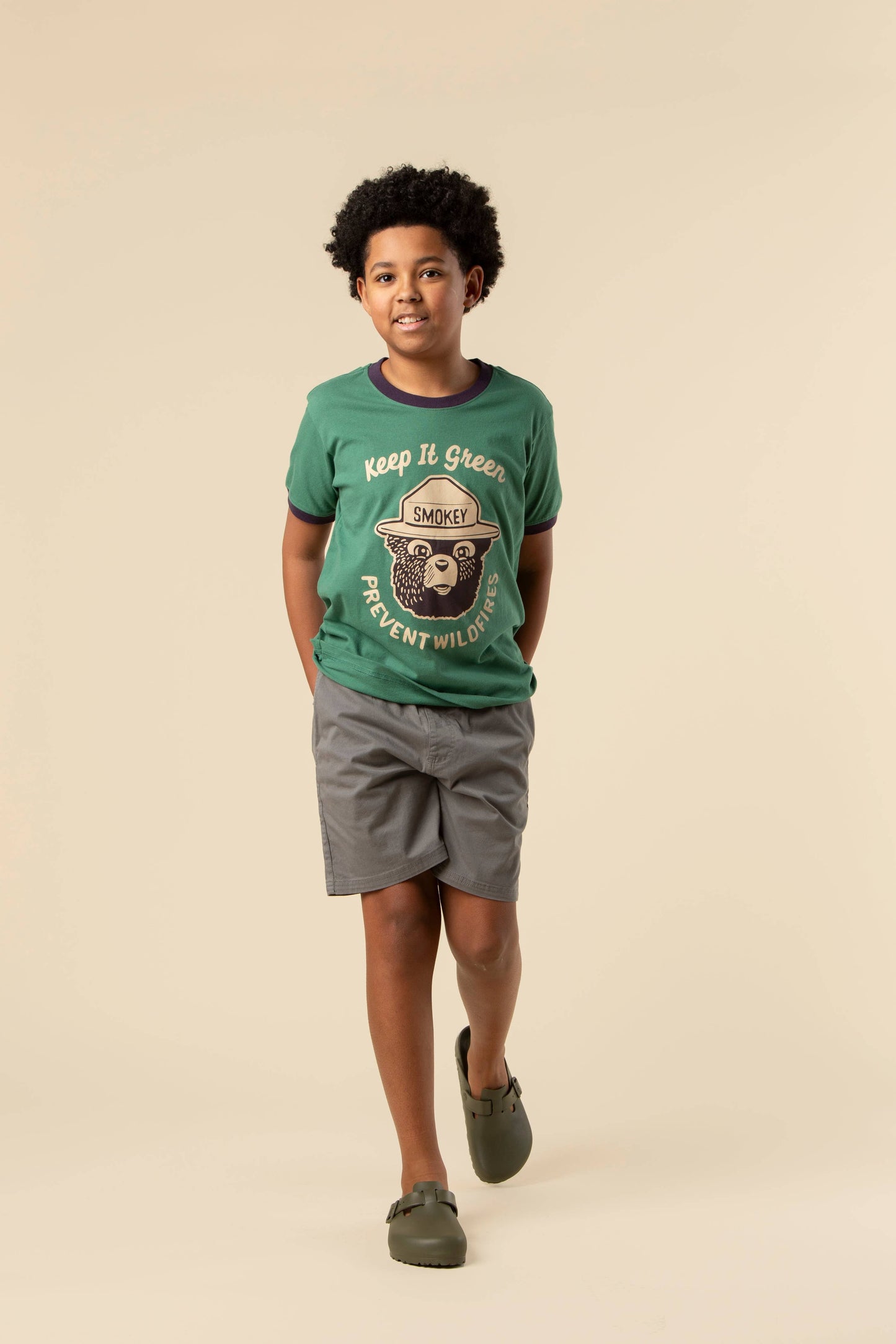 Keep It Green Youth Ringer Tee