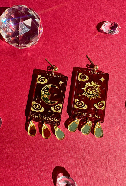 Tarot Card Earrings
