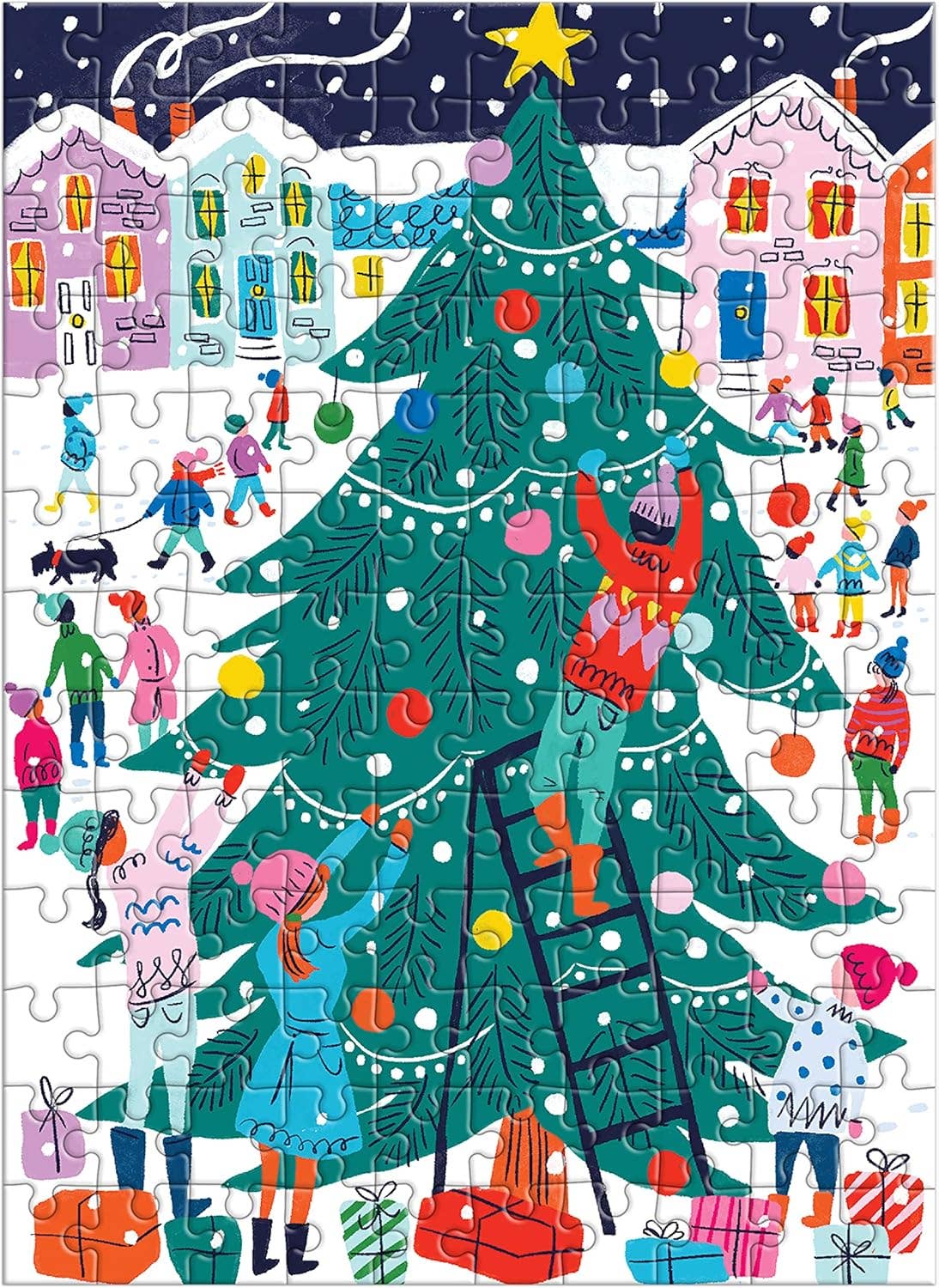 Tree Decorating Puzzle Ornament