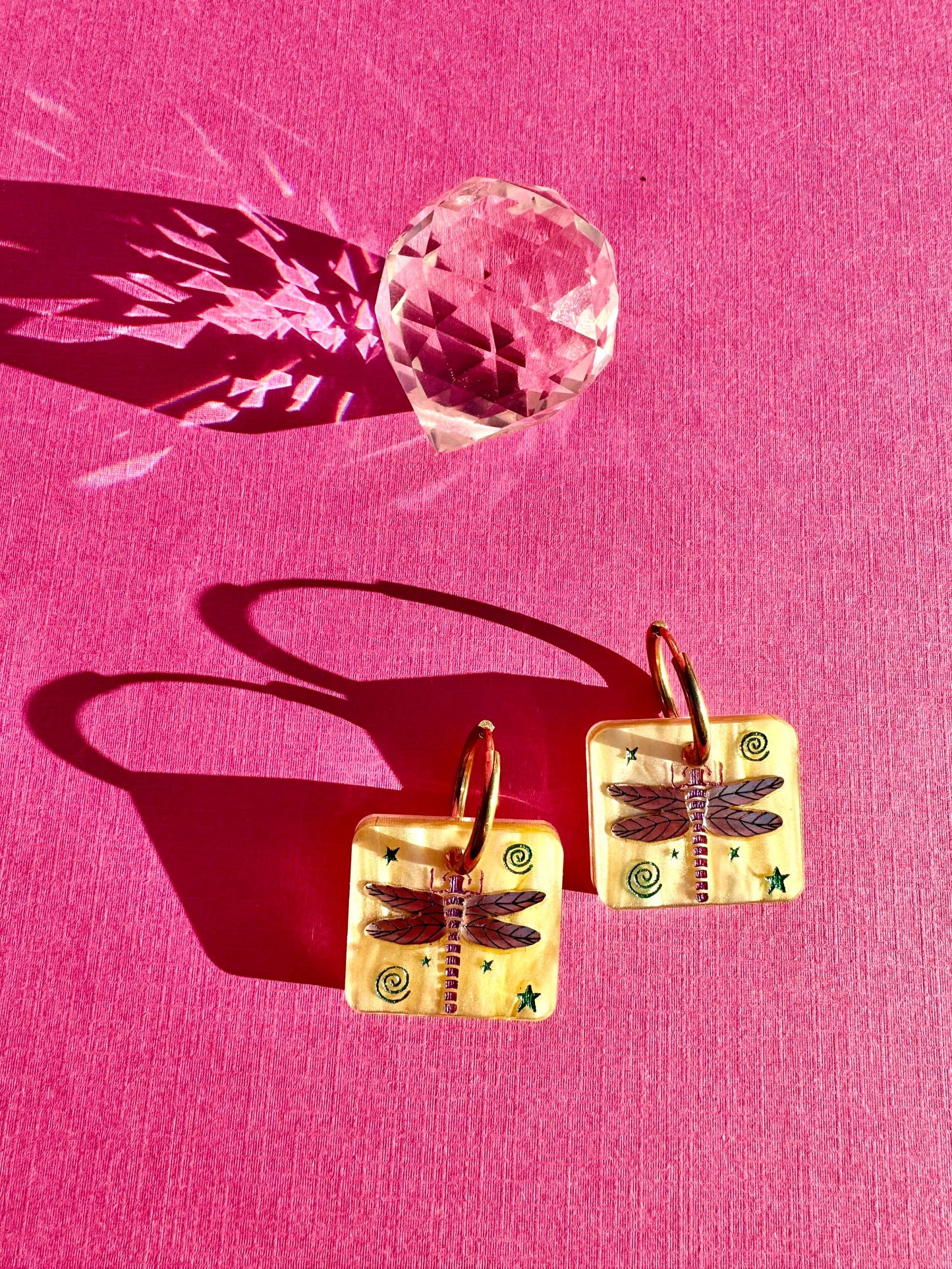 Dragonfly Tile Earrings