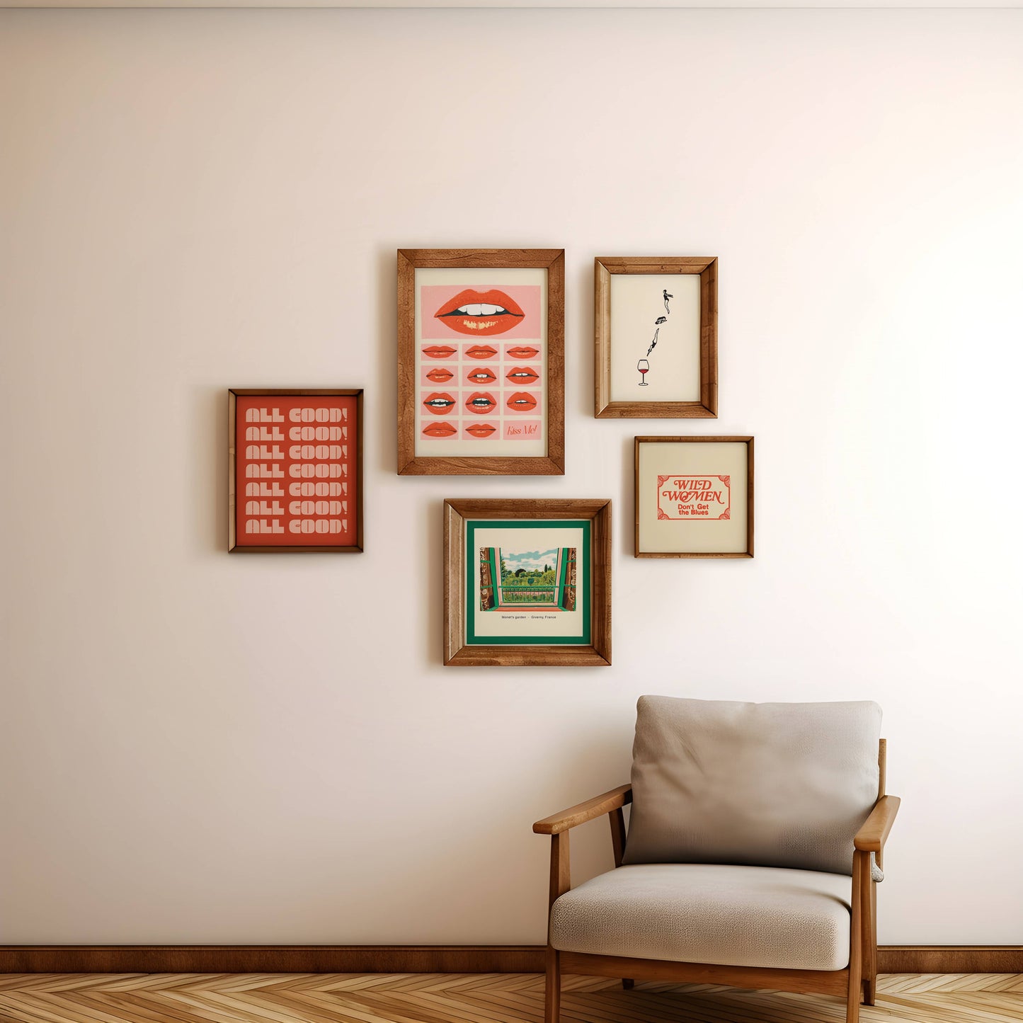 Wild Women 8x8 Art Print