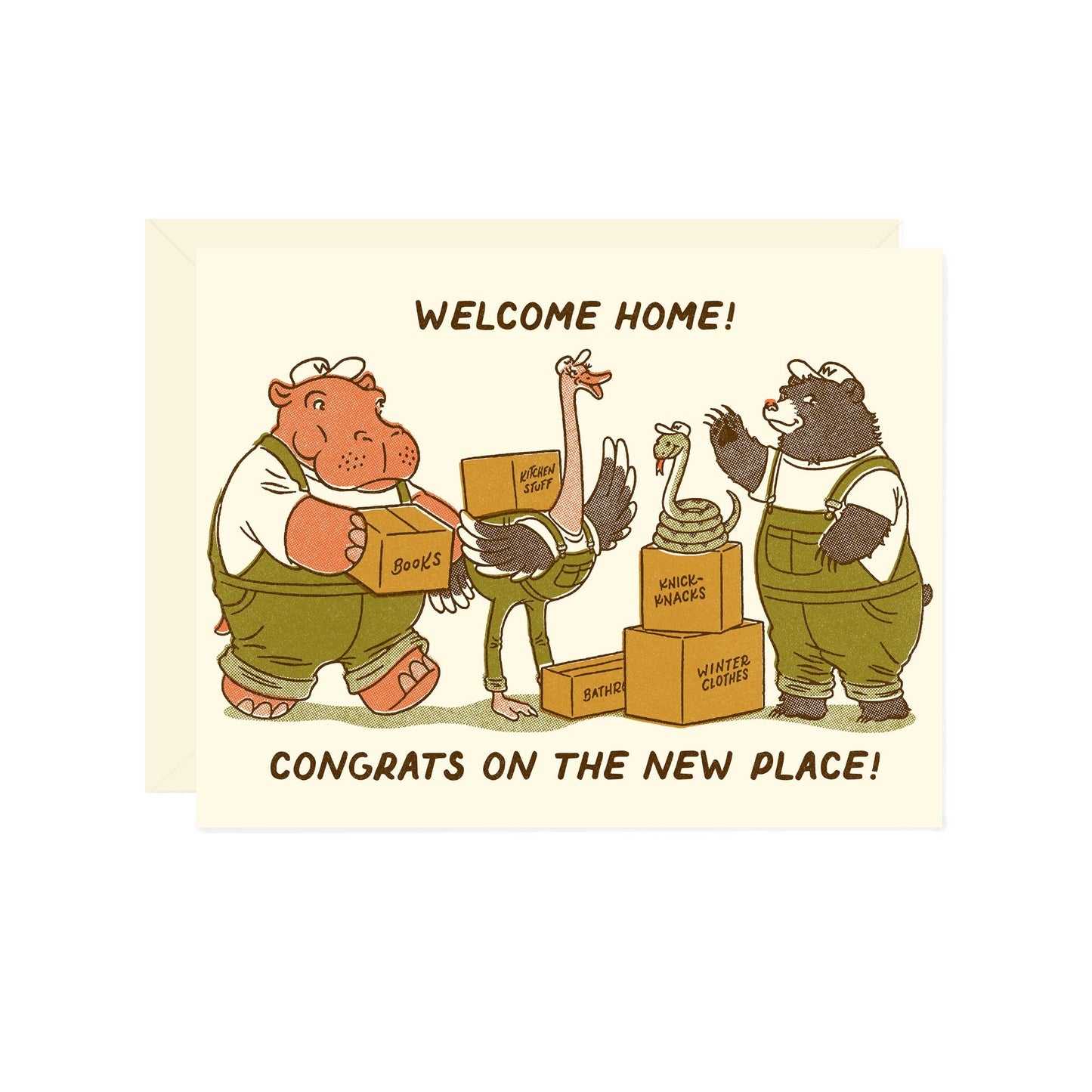 Moving Crew House Warming Card