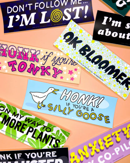 Honk if You're a Silly Goose Bumper Sticker