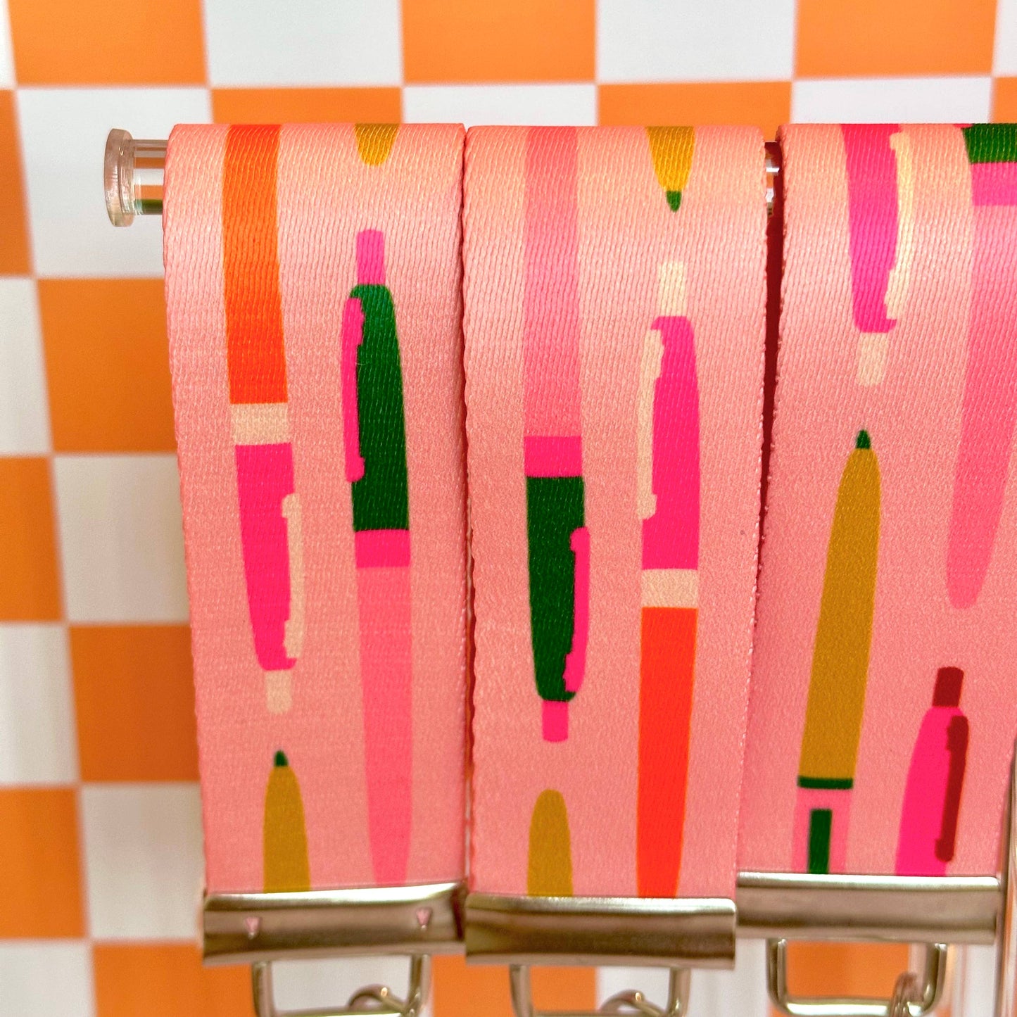 Cute Pens  Handmade Wristlet Keychain