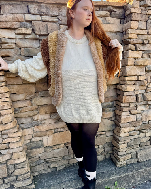 Vintage Side Effects Knit Vest M