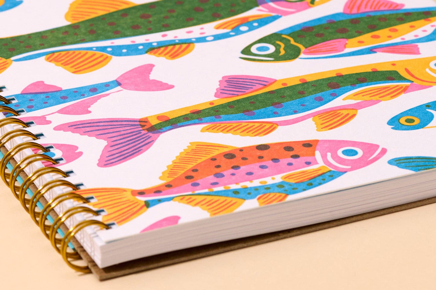 Rainbow Trout A5 Spiral Notebook