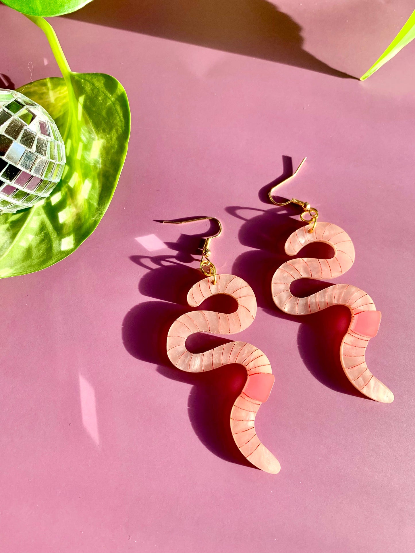 Wiggly Worm Earrings