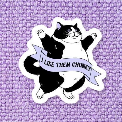 B&W Chonky Sticker