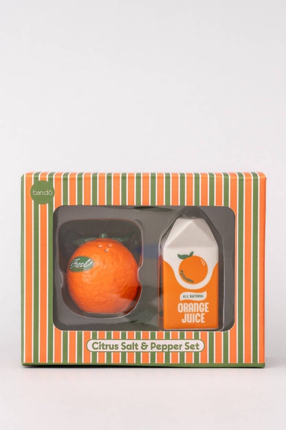 Orange Juice Salt and Pepper Shakers