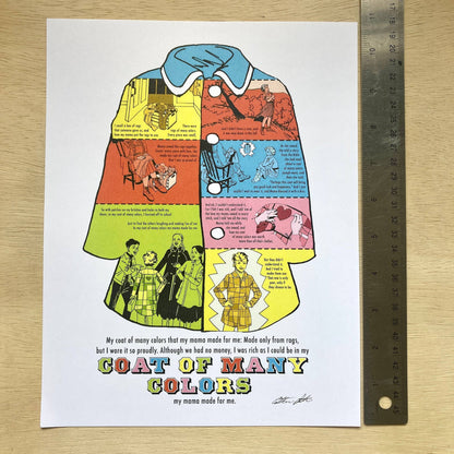 Coat of Many Colors 8.5x11 Print