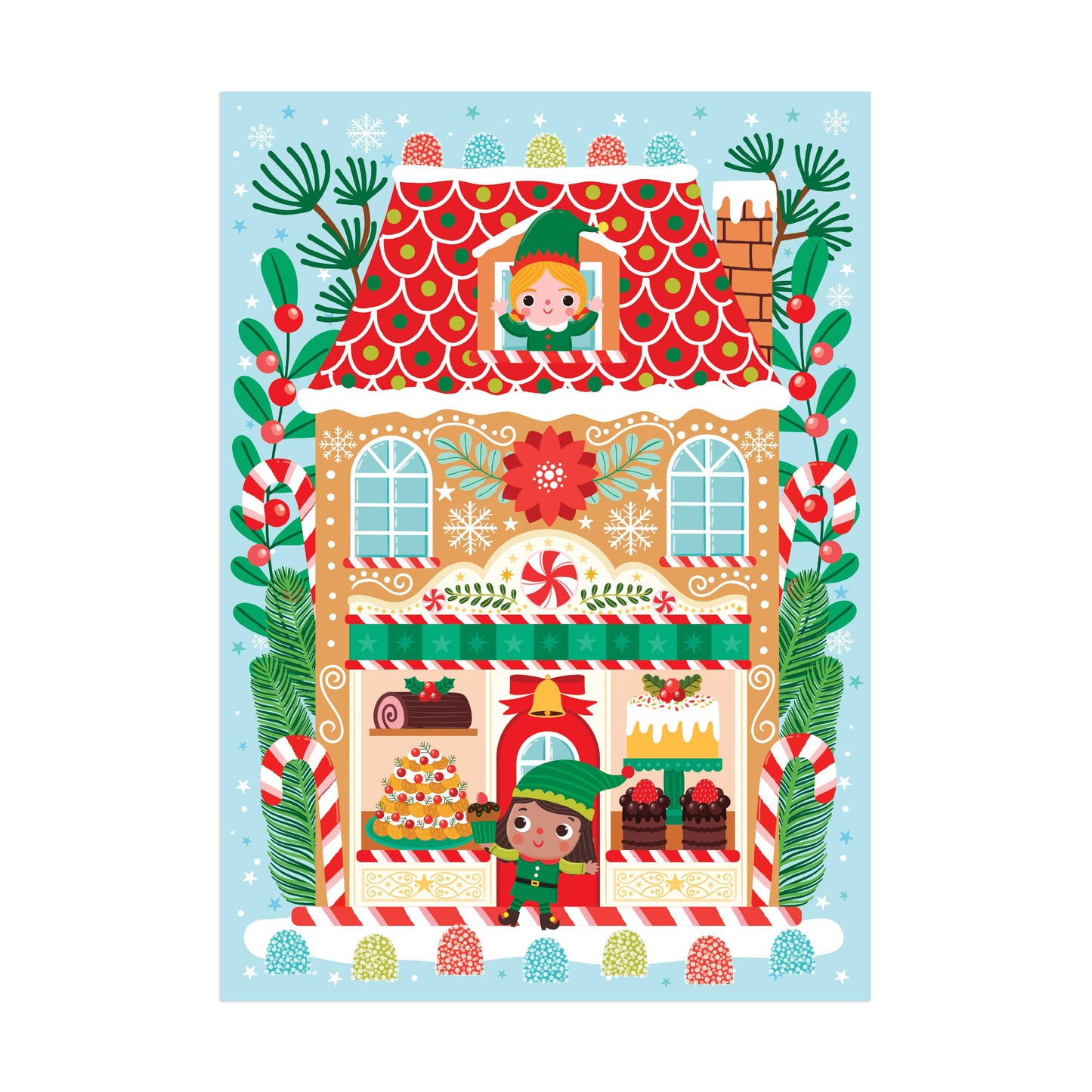 Santa's Bakery Mini Puzzle Ornament