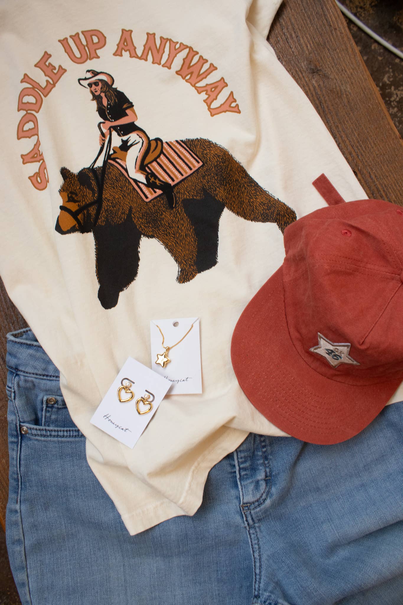 Saddle Up Anyway Bear Tee