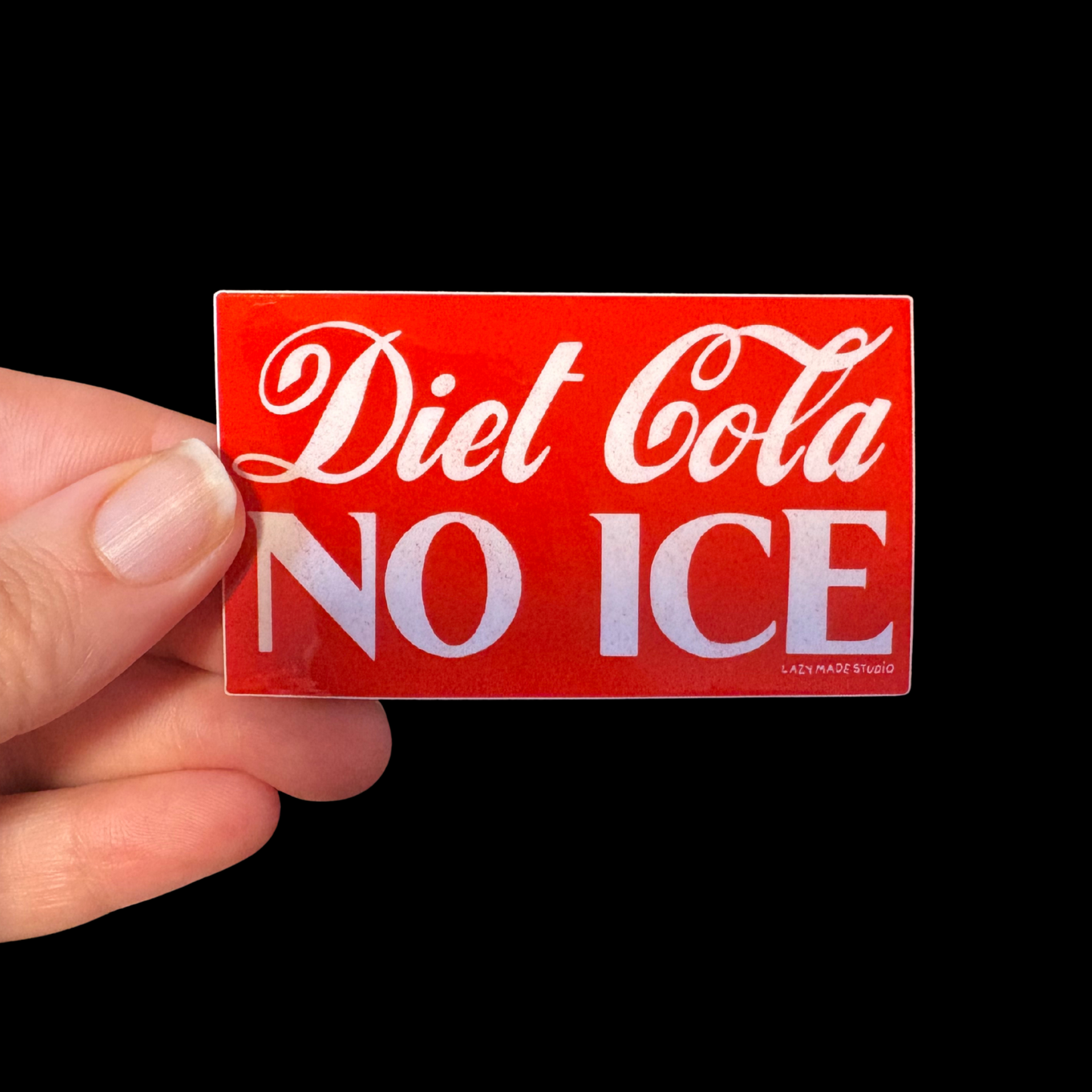 Diet Cola No ICE Sticker  