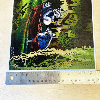 Raccoons On the Bayou 8.5x11 Art Print