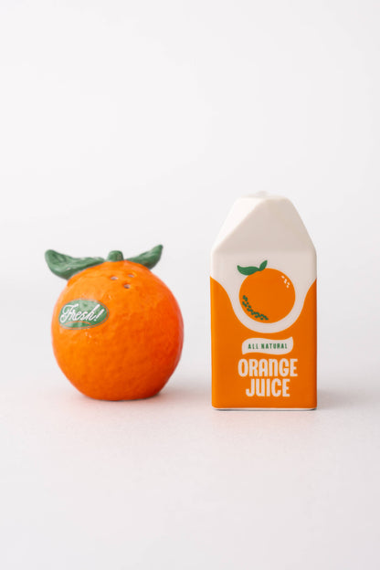 Orange Juice Salt and Pepper Shakers