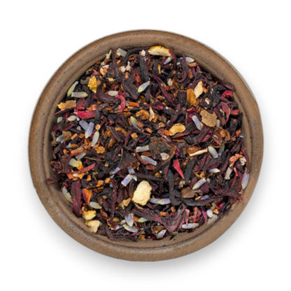 Hibiscus Lavender Herbal Loose Leaf Decaf Tea