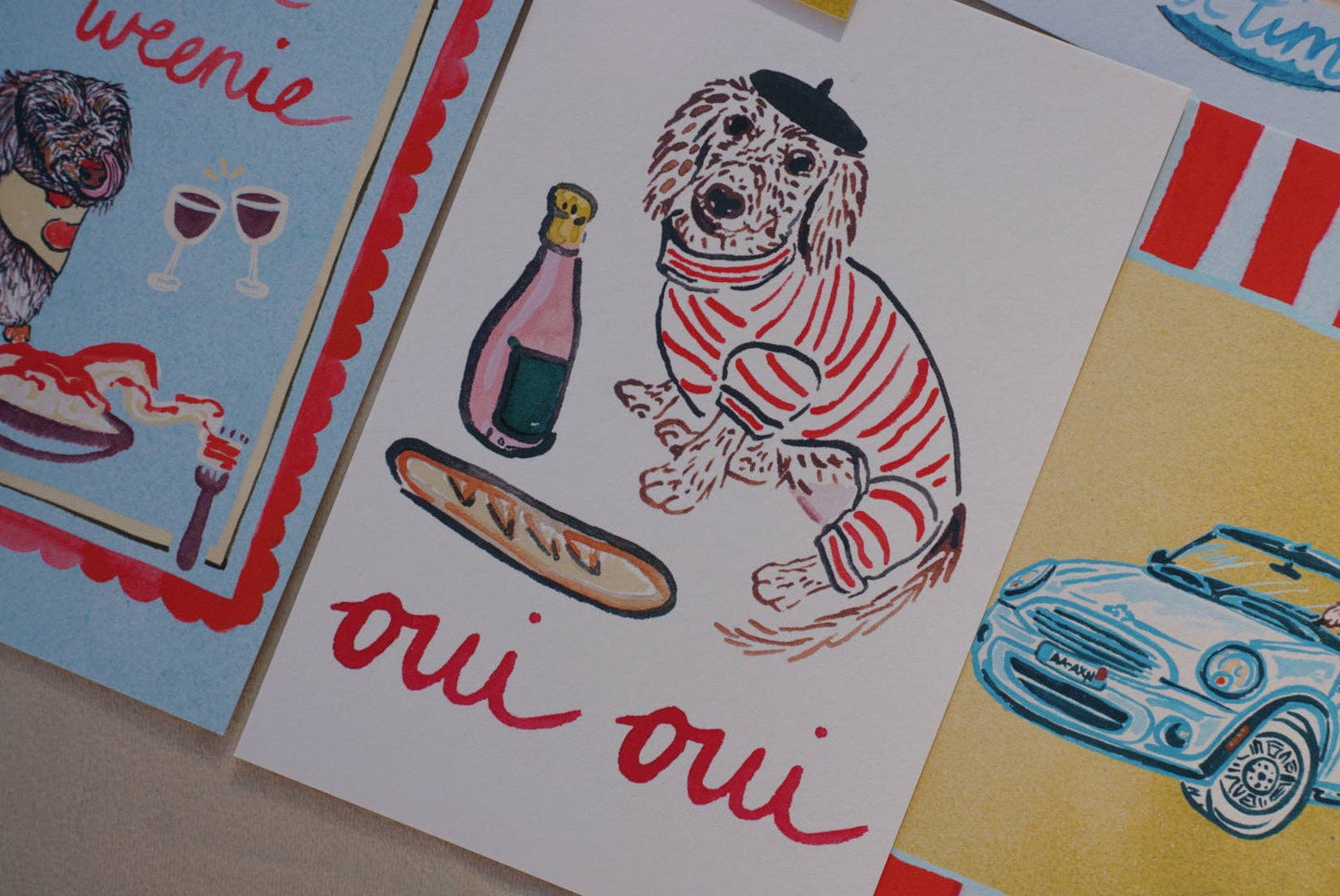 Oui Oui Weenie 5x7 Art Print