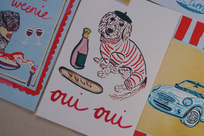 Oui Oui Weenie 5x7 Art Print