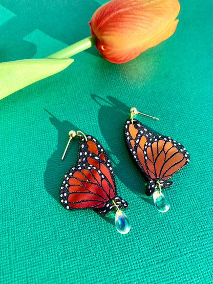Garden Queen Monarch Earrings