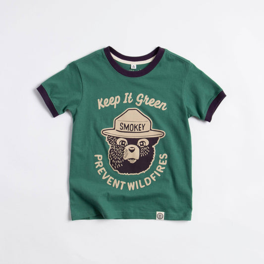Keep It Green Youth Ringer Tee